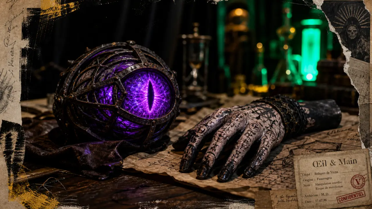 Vecna Donjons & Dragons : Œil et Main, artefacts violets