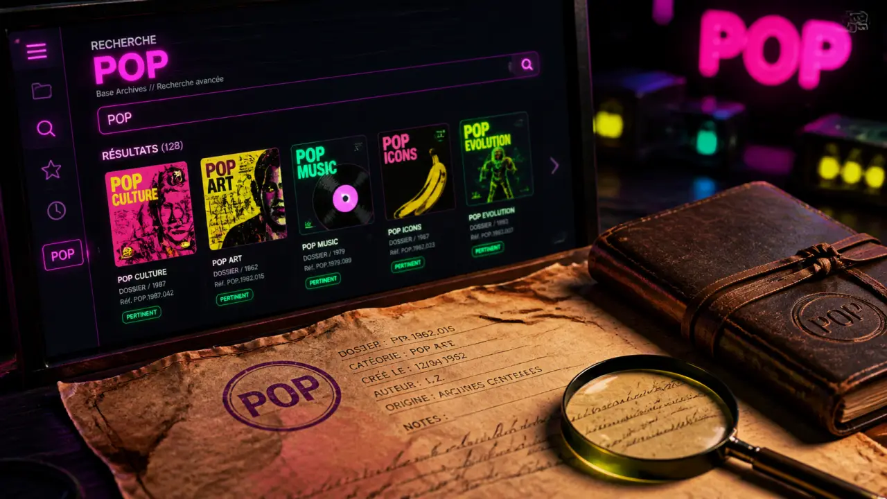 Base pop culture POP : interface de recherche patrimoine français