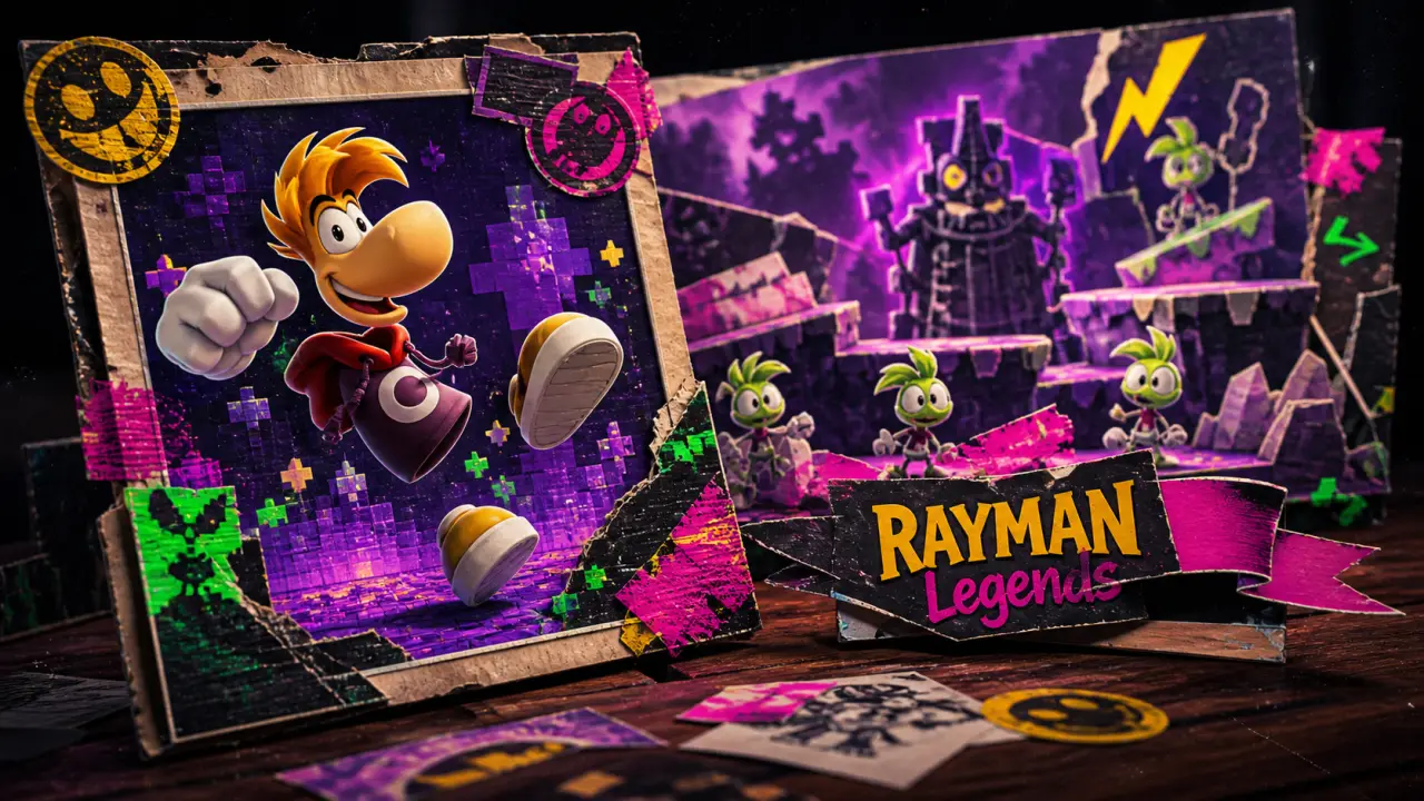 Jeux vidéo Rayman : collage rétro des 5 épisodes incontournables