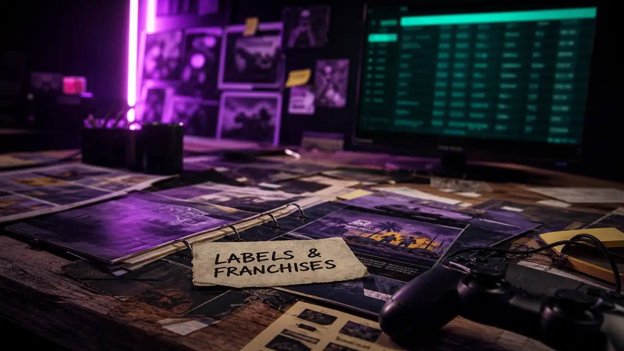 Jeux vidéo de take two interactive : labels Rockstar, 2K et Zynga en visuels