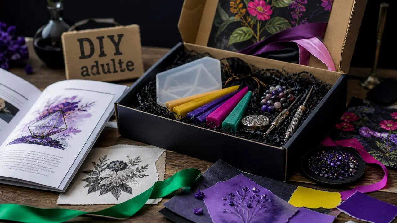 Kits loisirs créatifs adultes : coffret de loisirs créatifs en atelier