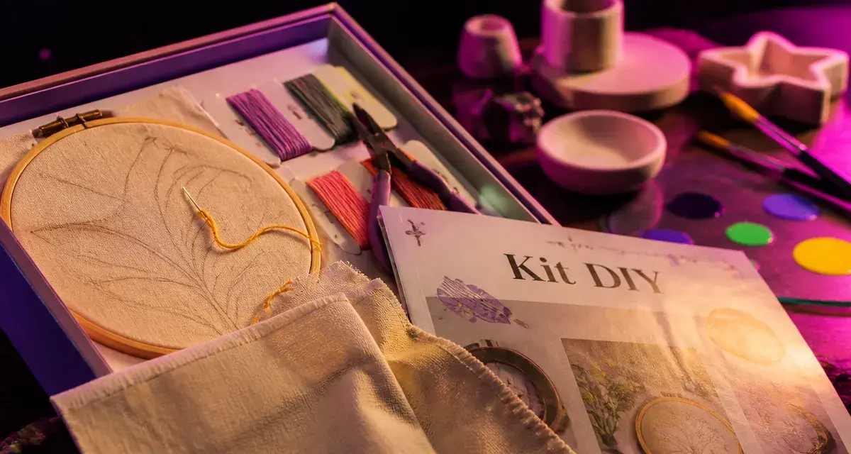 Loisirs créatifs kit DIY : matériaux et livret pour débuter