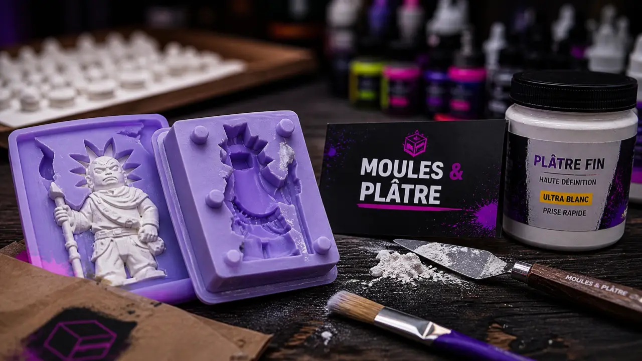 Moules pour plâtre loisirs créatifs : silicone, latex et thermoformé
