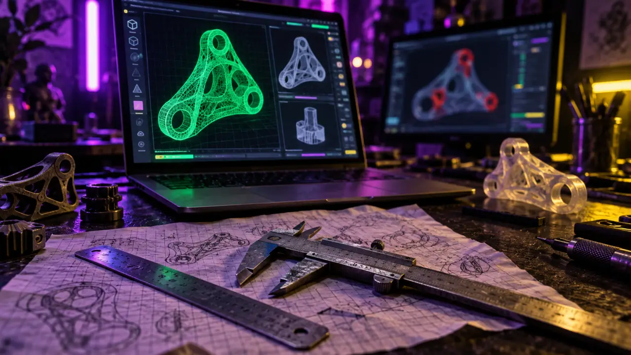 Intelligence artificielle 3d : maillage filaire et modèle STL