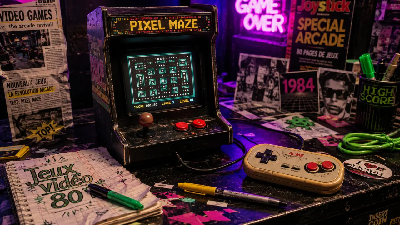 Jeux vidéo année 80 : classiques arcade, console et micro