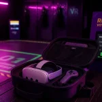 Location casque réalité virtuelle : valise VR et casque en vue