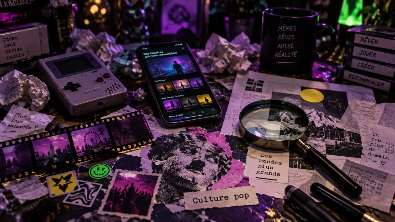 Pop culture exemple : bureau, streaming et icônes