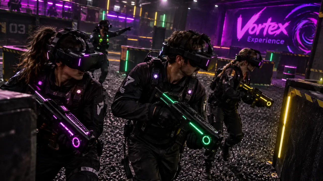 Vortex Experience Nantes : salle de réalité virtuelle 500 m² en déplacement libre à Saint-Herblain