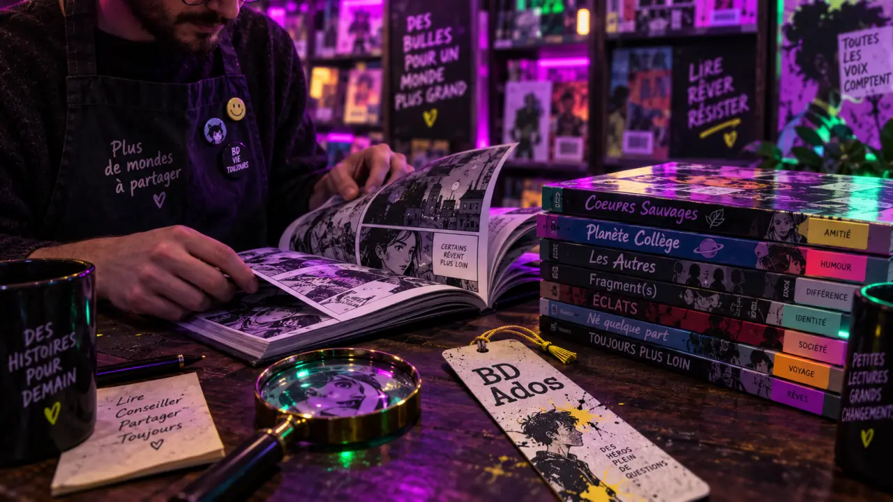 Bandes dessinées adolescents : BD ados, âge et niveau de lecture