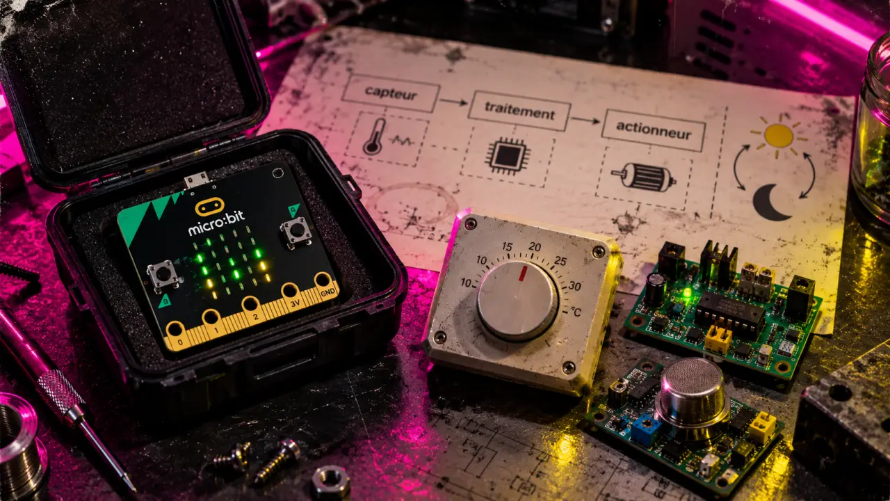 Informatique embarquée et objets connectés : micro:bit capteur et actionneur