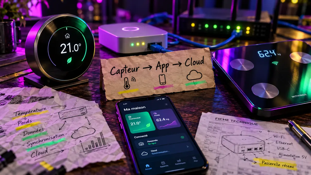 Objets connectés : thermostat et balance connectés via smartphone