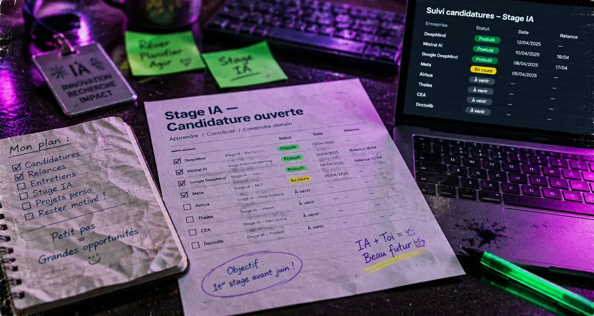 Stage intelligence artificielle : 6 points avant de candidater