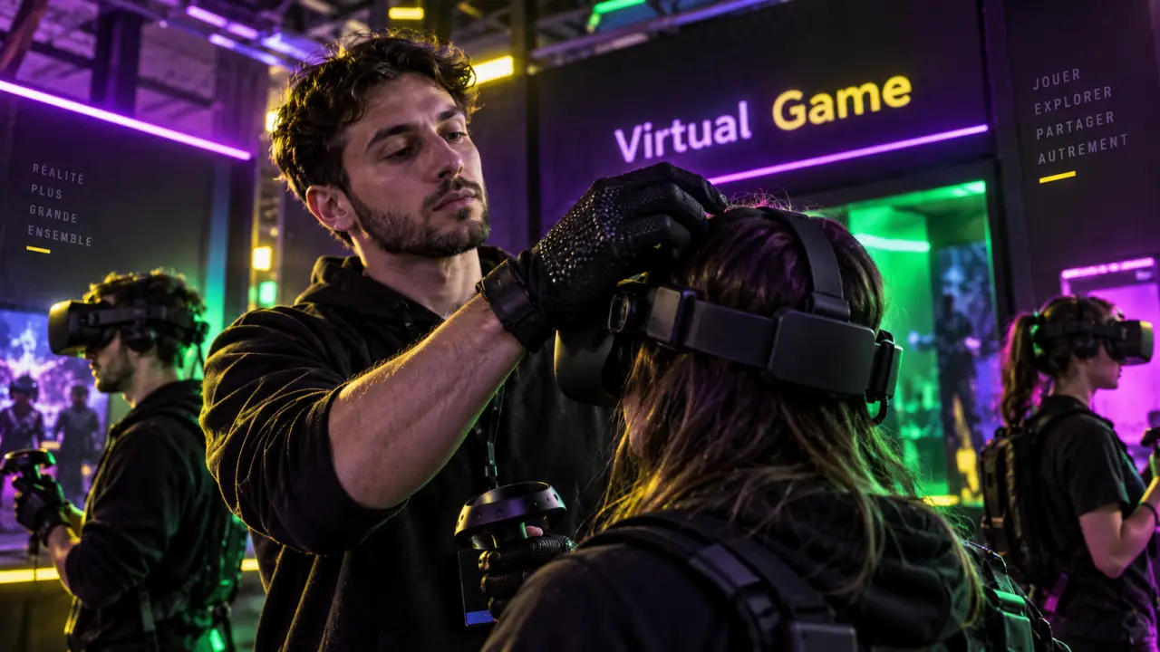 Virtual game Rennes : salle de réalité virtuelle, joueurs VR à Crevin